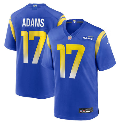 Davante Adams 17 Los Angeles Rams Game Player Men Jersey - Royal