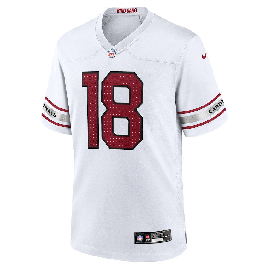 Marvin Harrison Jr. 18 Arizona Cardinals Player Game Men Jersey - White