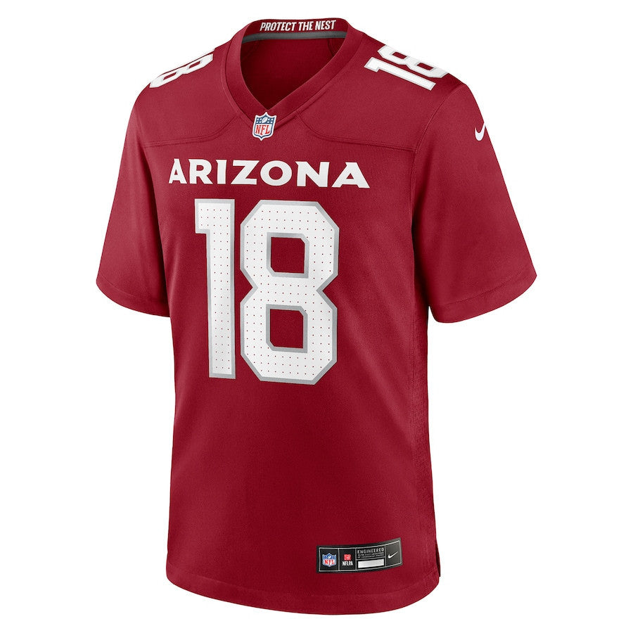 Marvin Harrison Jr. 18 Arizona Cardinals Player Game Men Jersey - Cardinal