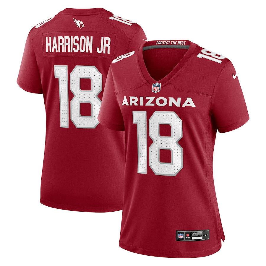 Marvin Harrison Jr. 18 Arizona Cardinals Women's Player Game Jersey - Cardinal