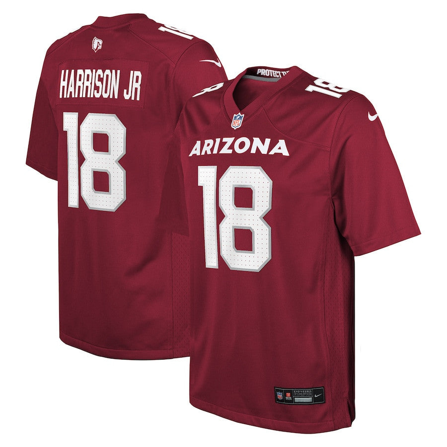 Marvin Harrison Jr. 18 Arizona Cardinals Youth Player Game Jersey - Cardinal