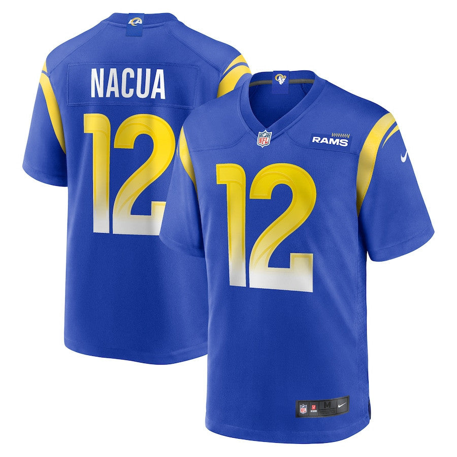 Puka Nacua 12 Los Angeles Rams Youth Game Player Jersey - Royal