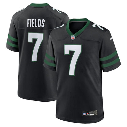 Justin Fields 7 New York Jets Game Player Men Jersey - Stealth Black