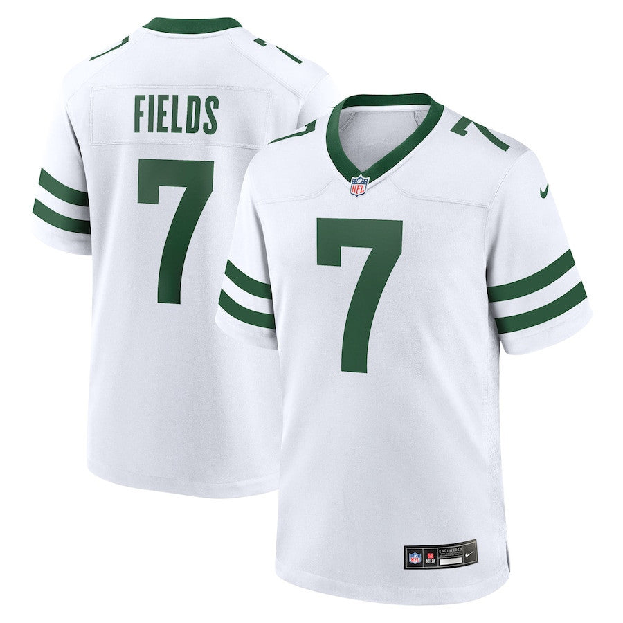 Justin Fields 7 New York Jets Game Player Men Jersey - Legacy White