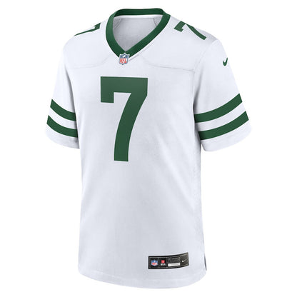 Justin Fields 7 New York Jets Game Player Men Jersey - Legacy White