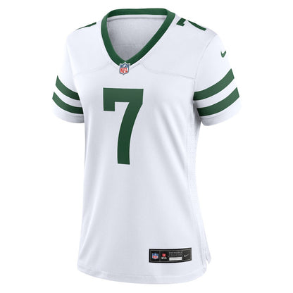 Justin Fields 7 New York Jets Game Player Women Jersey - Legacy White