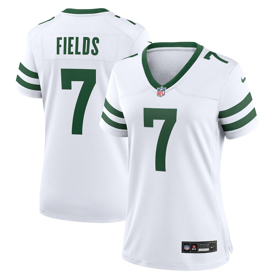 Justin Fields 7 New York Jets Game Player Women Jersey - Legacy White