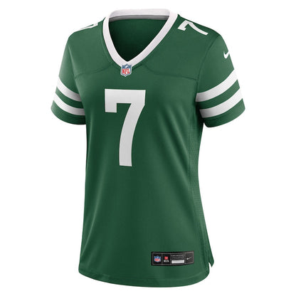 Justin Fields 7 New York Jets Game Player Women Jersey - Legacy Green
