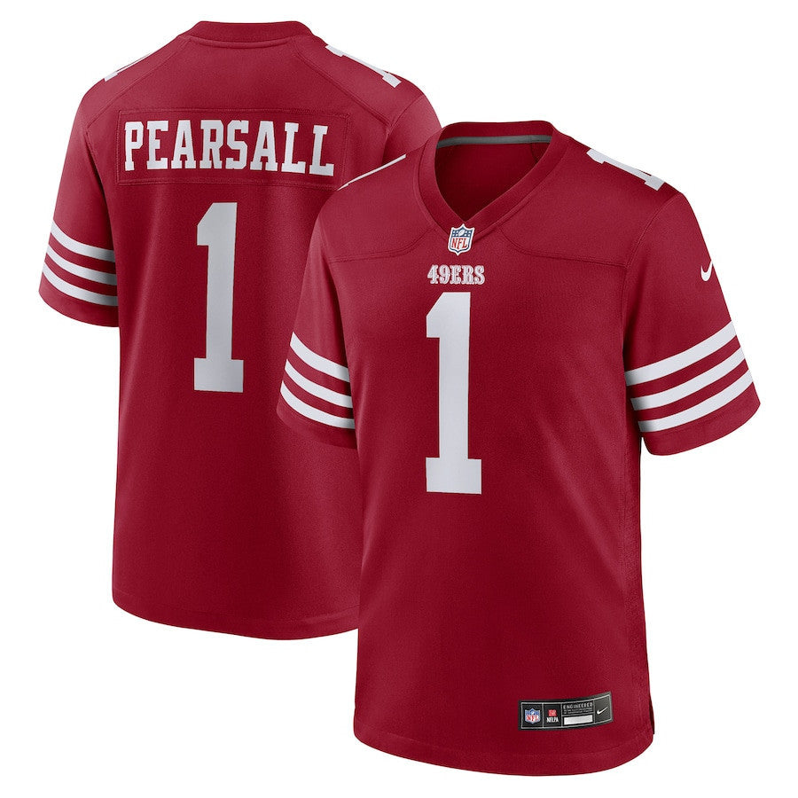 Ricky Pearsall 1 San Francisco 49ers Team Game Men Jersey - Scarlet
