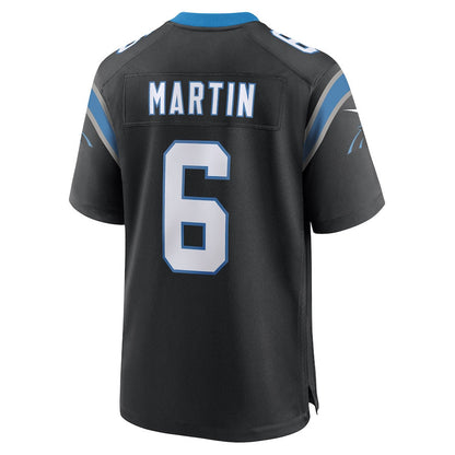 Sam Martin 6 Carolina Panthers Team Game Men Jersey - Black