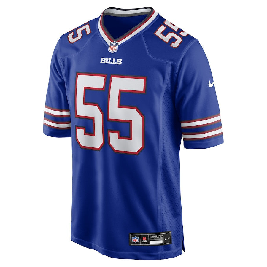 Michael Hoecht 55 Buffalo Bills Team Game Men Jersey - Royal
