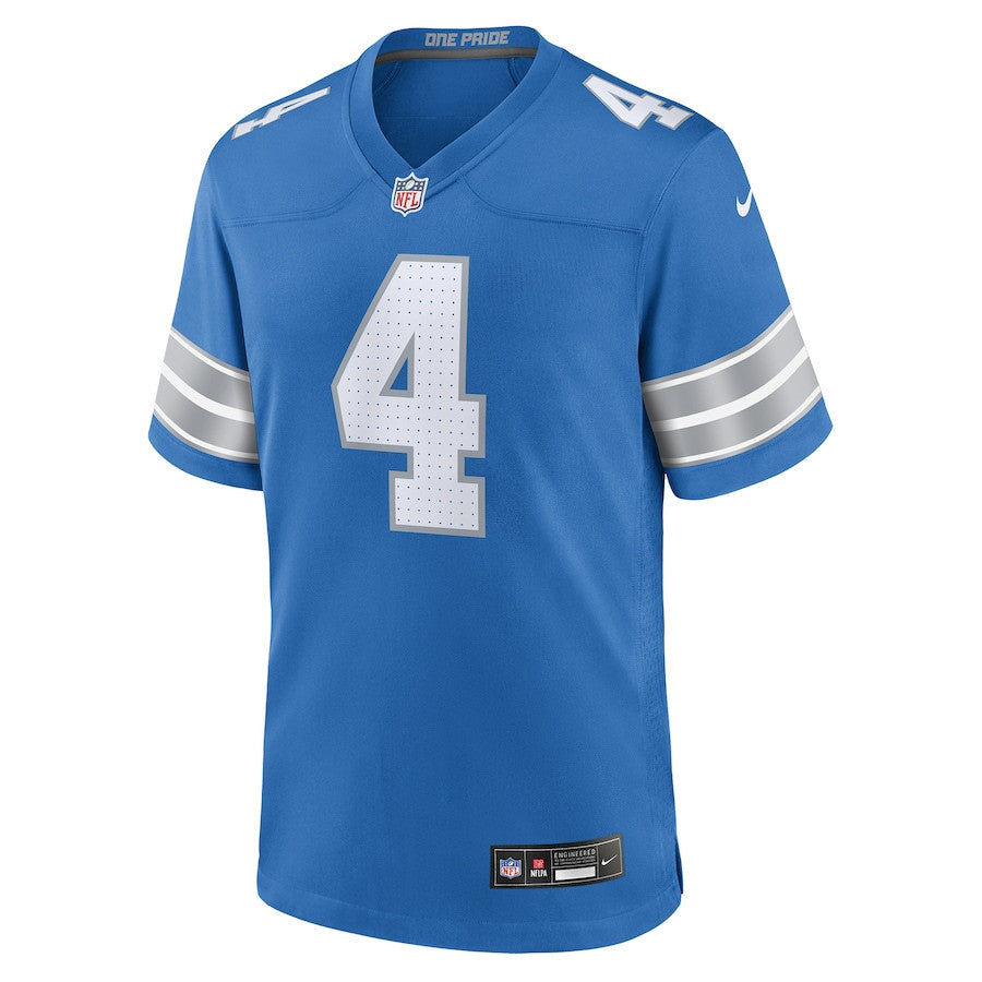 D.J. Reed 4 Detroit Lions Team Game Men Jersey - Blue