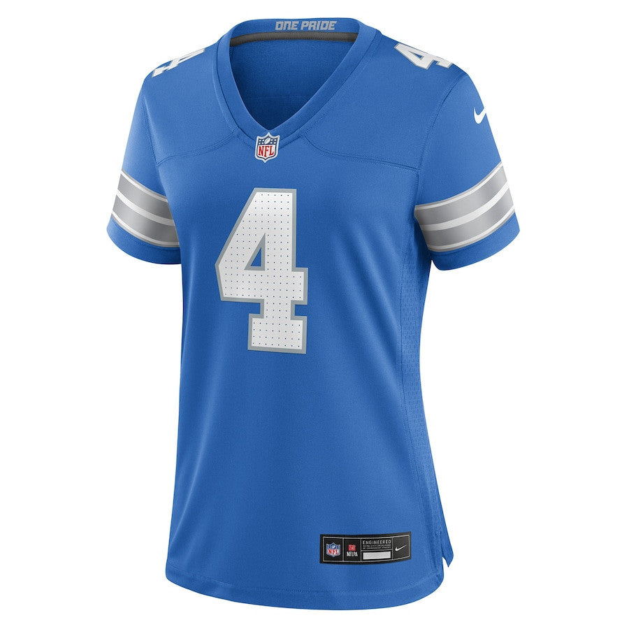 D.J. Reed 4 Detroit Lions Women's Team Game Jersey - Blue