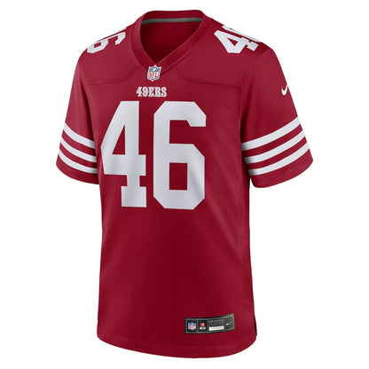 Jon Weeks 46 San Francisco 49ers Team Game Men Jersey - Scarlet