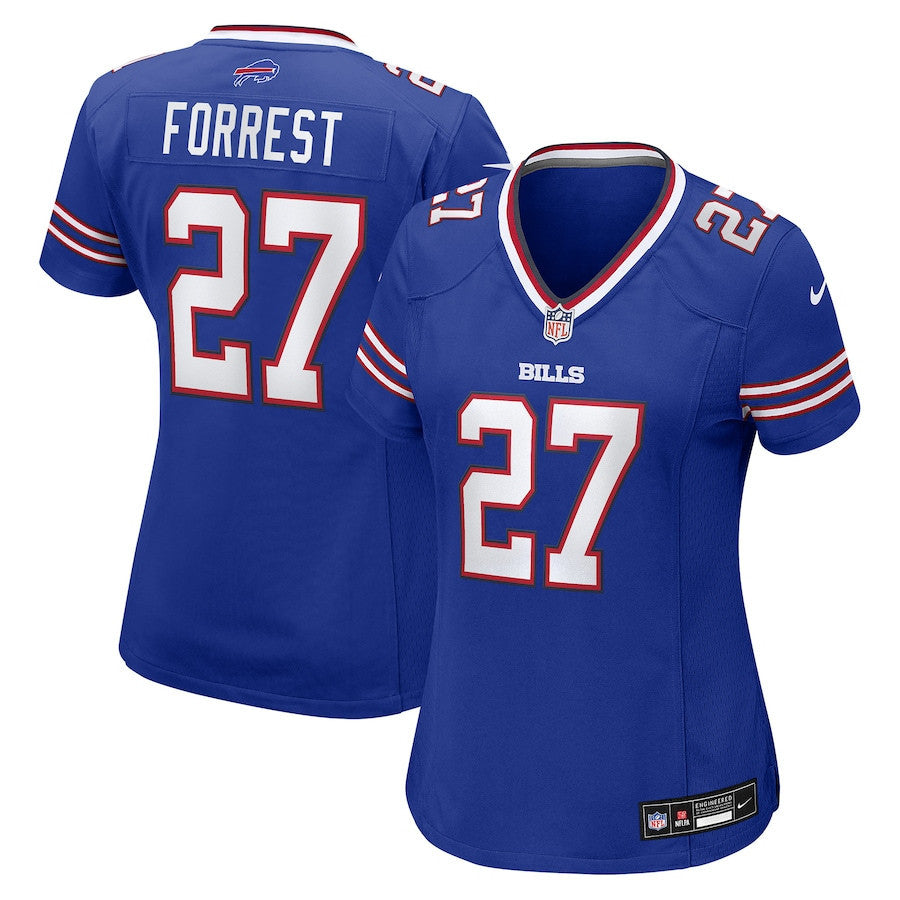 Darrick Forrest 27 Buffalo Bills Women's Team Game Jersey - Royal