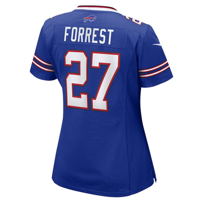 Darrick Forrest 27 Buffalo Bills Women's Team Game Jersey - Royal