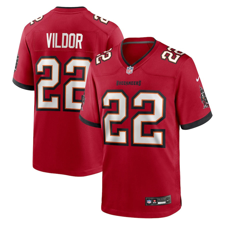 Kindle Vildor 22 Tampa Bay Buccaneers Team Game Men Jersey - Red