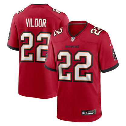 Kindle Vildor 22 Tampa Bay Buccaneers Team Game Men Jersey - Red