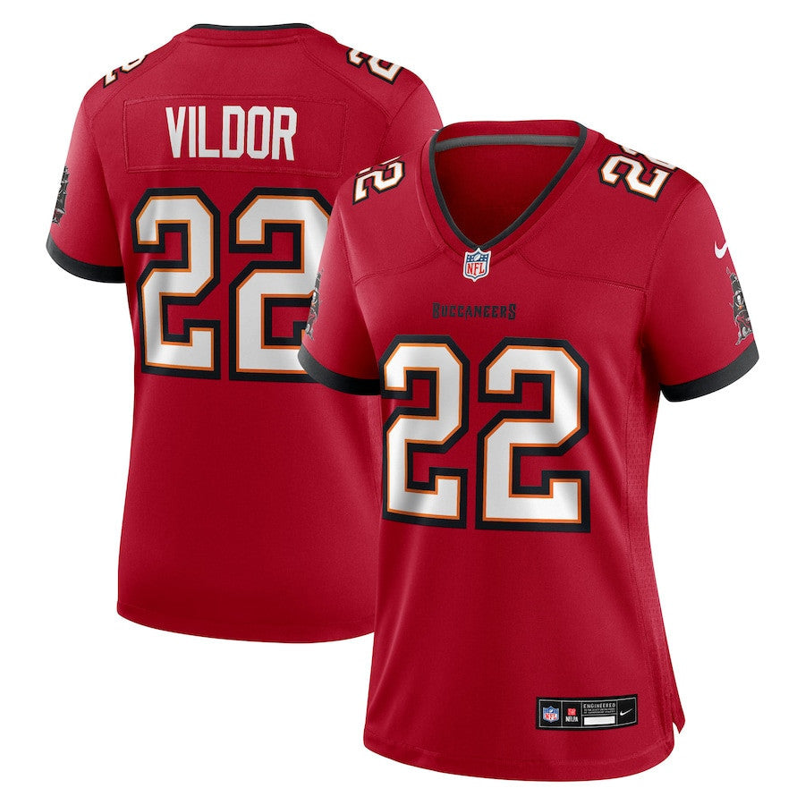 Kindle Vildor 22 Tampa Bay Buccaneers Women's Team Game Jersey - Red