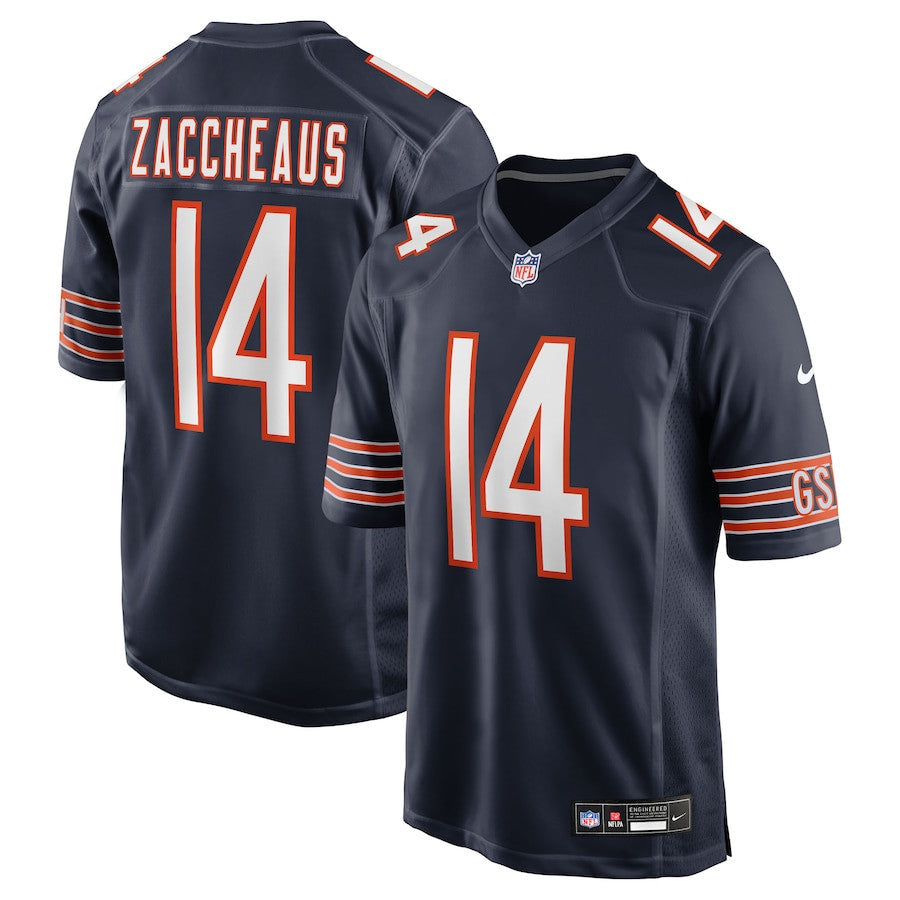 Olamide Zaccheaus 14 Chicago Bears Team Game Men Jersey - Navy