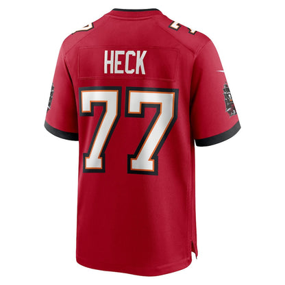 Charlie Heck 77 Tampa Bay Buccaneers Team Game Men Jersey - Red
