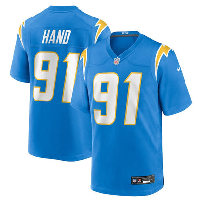 Da'Shawn 91 Hand Los Angeles Chargers Team Game Men Jersey - Powder Blue
