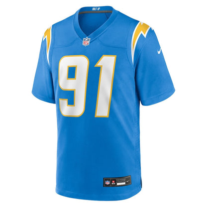 Da'Shawn 91 Hand Los Angeles Chargers Team Game Men Jersey - Powder Blue