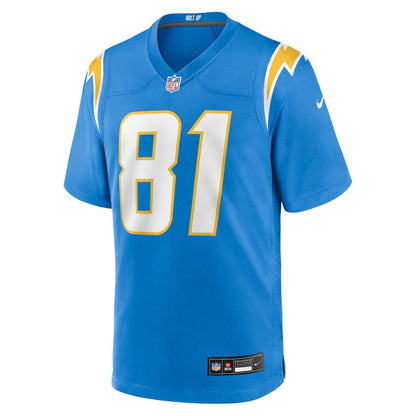 Mike Williams 81 Los Angeles Chargers Team Game Men Jersey - Powder Blue