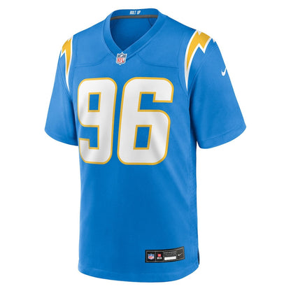 Naquan Jones 96 Los Angeles Chargers Team Game Men Jersey - Powder Blue