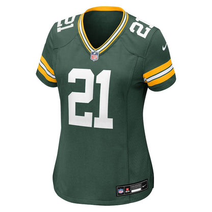 Nate Hobbs 21 Green Bay Packers Women's Team Game Jersey - Green
