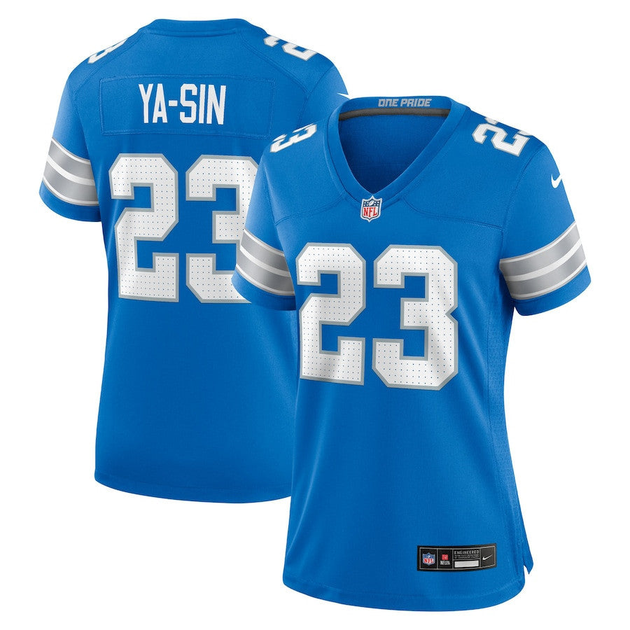 Rock Ya-Sin 23 Detroit Lions Women's Team Game Jersey - Blue