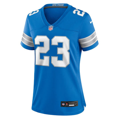 Rock Ya-Sin 23 Detroit Lions Women's Team Game Jersey - Blue