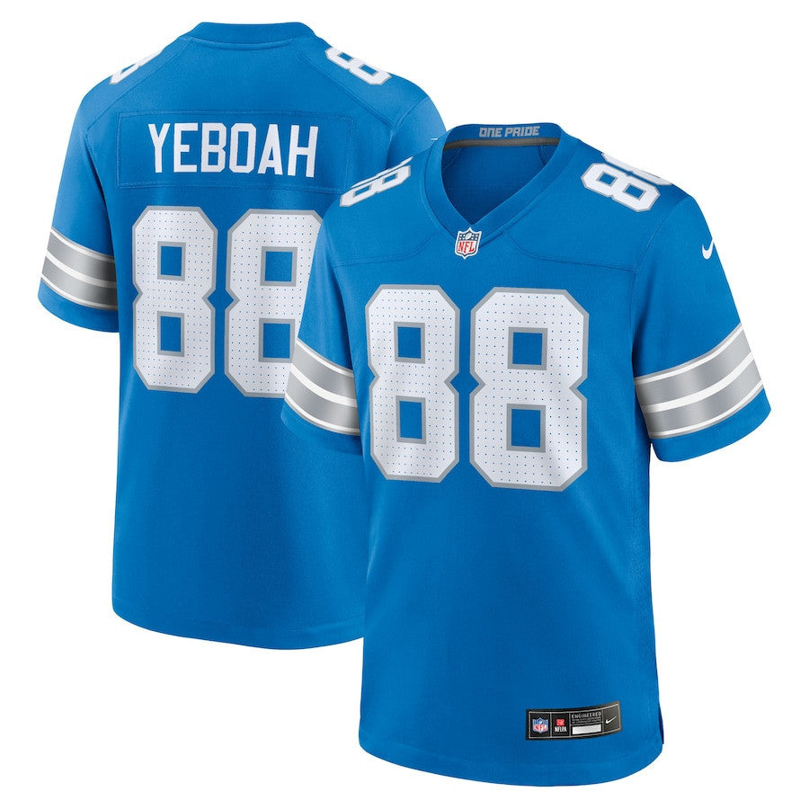 Kenny Yeboah 88 Detroit Lions Team Game Men Jersey - Blue
