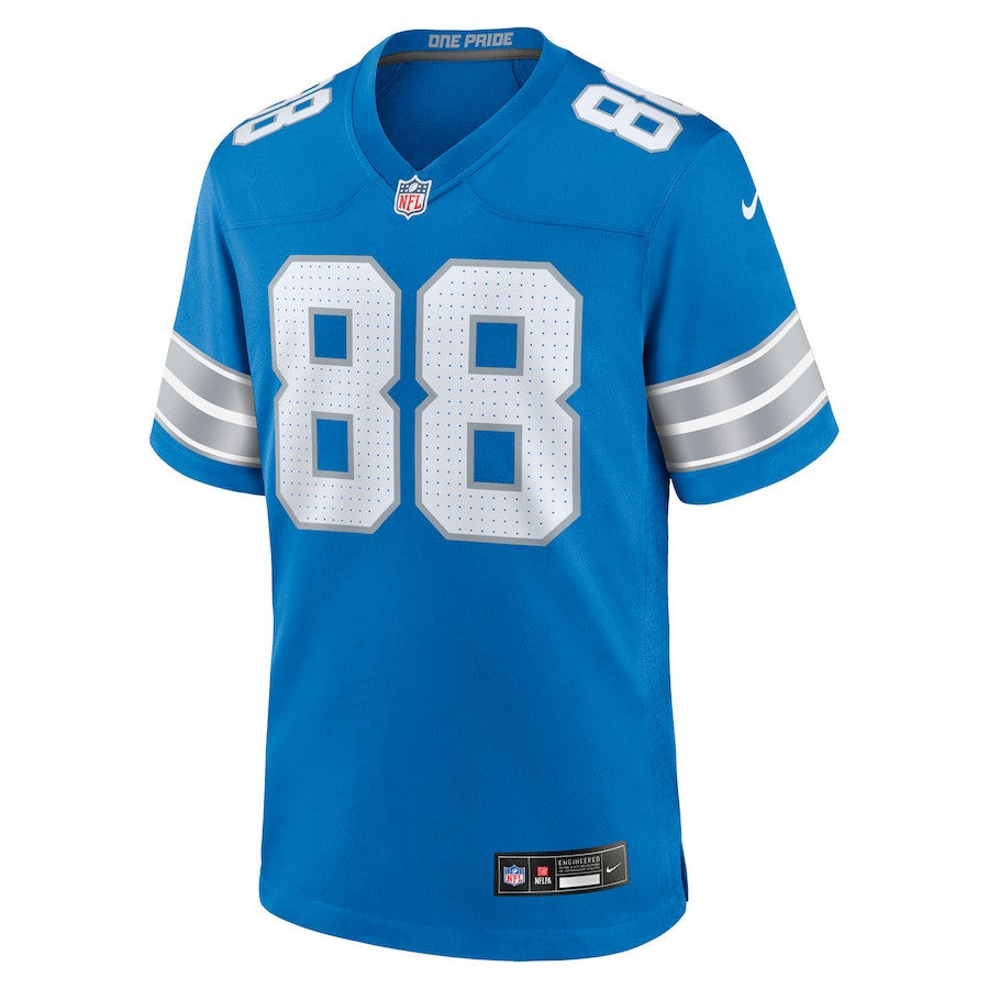 Kenny Yeboah 88 Detroit Lions Team Game Men Jersey - Blue