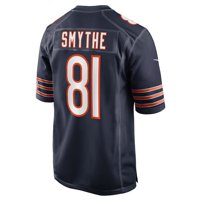 Durham Smythe 81 Chicago Bears Team Game Men Jersey - Navy