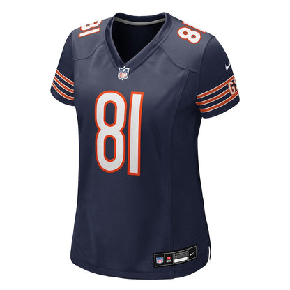 Durham Smythe 81 Chicago Bears Women's Team Game Jersey - Navy