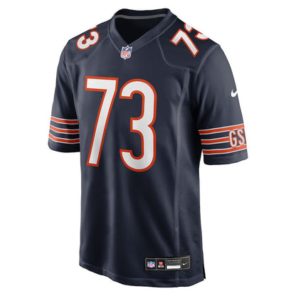 Jonah Jackson 73 Chicago Bears Team Game Men Jersey - Navy