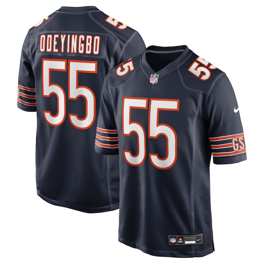 Dayo Odeyingbo 55 Chicago Bears Team Game Men Jersey - Navy