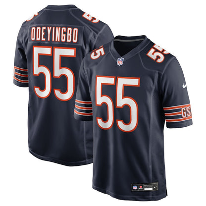 Dayo Odeyingbo 55 Chicago Bears Team Game Men Jersey - Navy