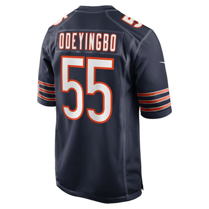 Dayo Odeyingbo 55 Chicago Bears Team Game Men Jersey - Navy