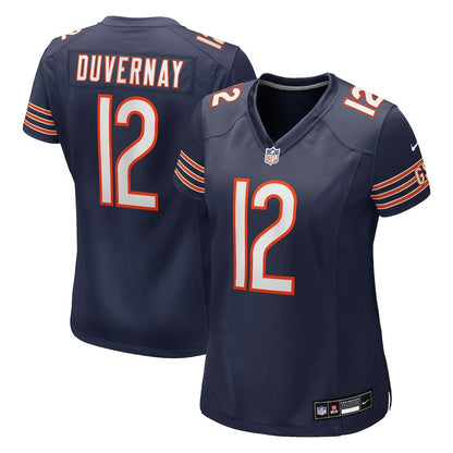 Devin Duvernay 12 Chicago Bears Women's Team Game Jersey - Navy