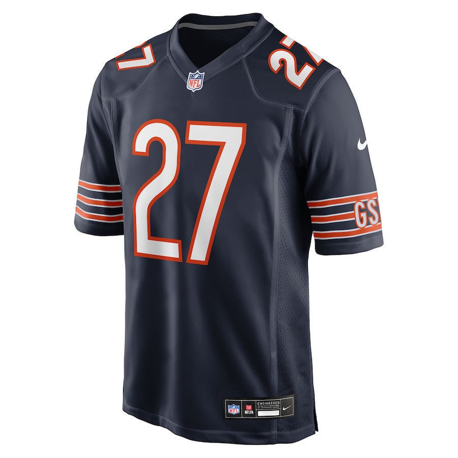 Swayze Bozeman 27 Chicago Bears Team Game Men Jersey - Navy