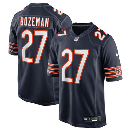 Swayze Bozeman 27 Chicago Bears Team Game Men Jersey - Navy