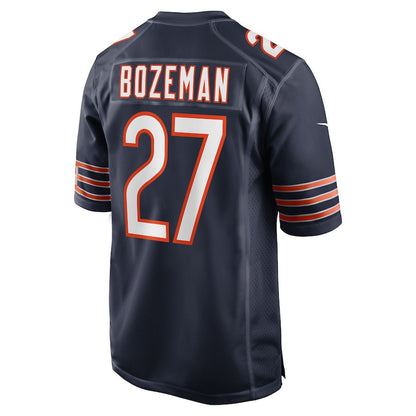 Swayze Bozeman 27 Chicago Bears Team Game Men Jersey - Navy