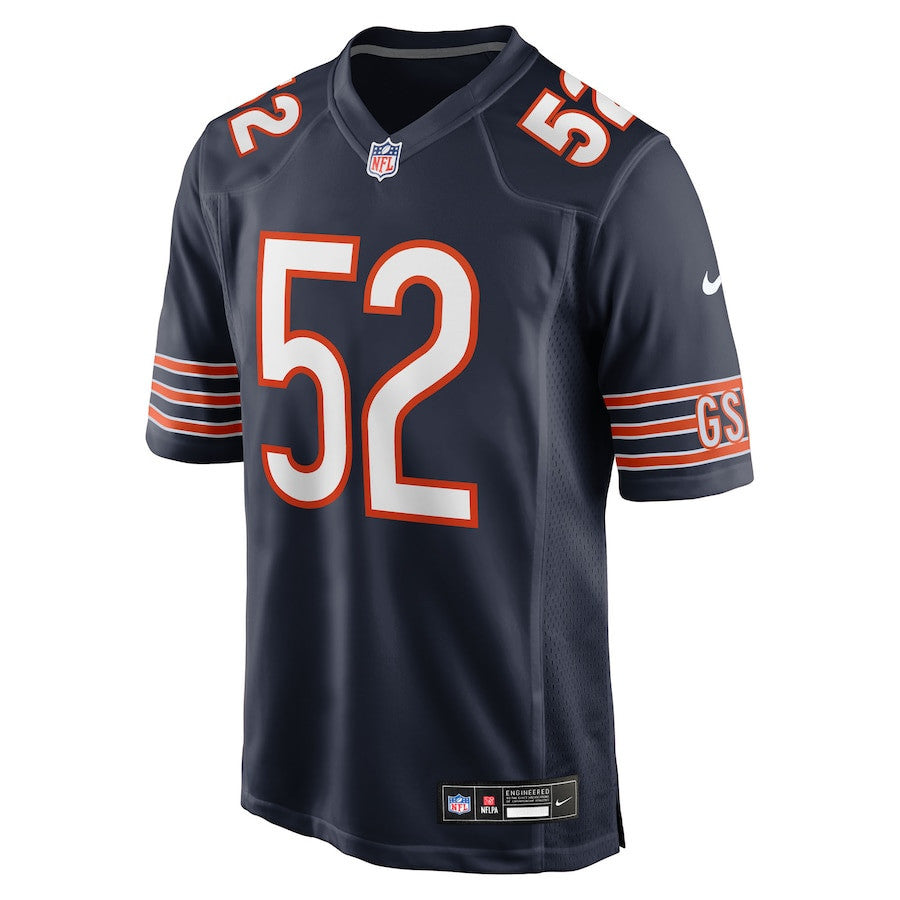 Drew Dalman 52 Chicago Bears Team Game Men Jersey - Navy