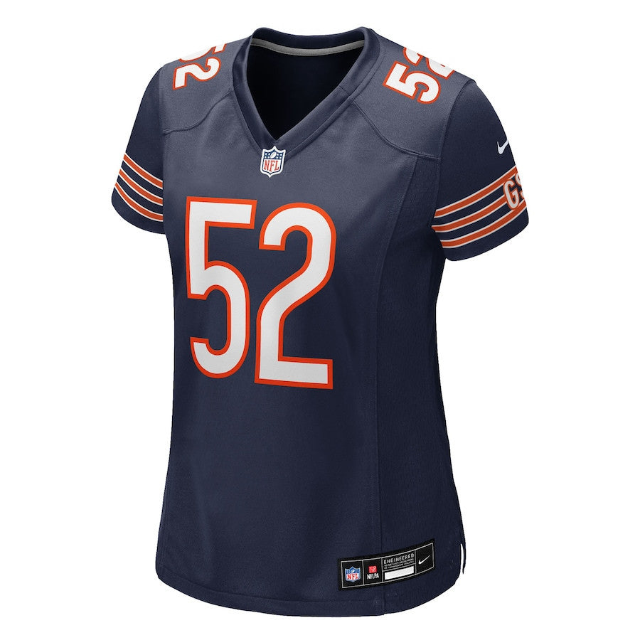 Drew Dalman 52 Chicago Bears Women's Team Game Jersey - Navy