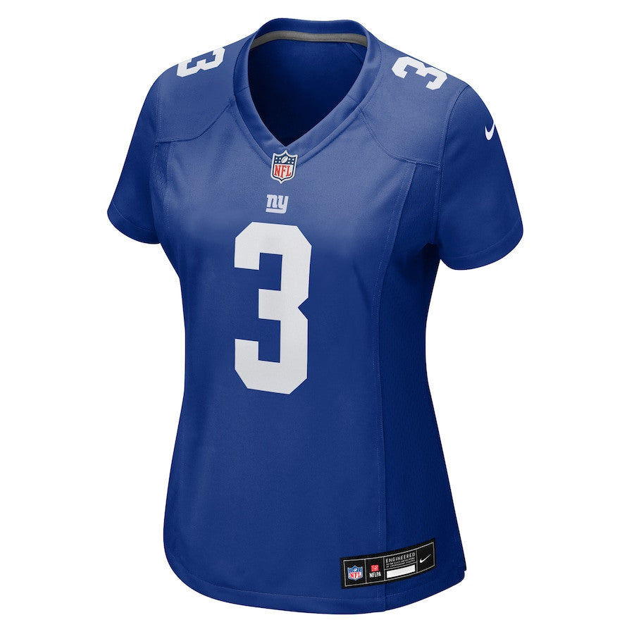Russell Wilson 3 New York Giants Women's Game Jersey - Royal