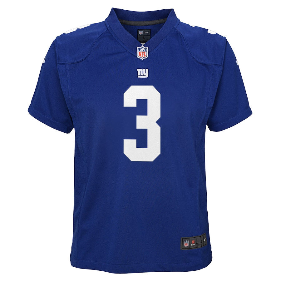 Russell Wilson 3 New York Giants Nike YOUTH Game Jersey - Royal