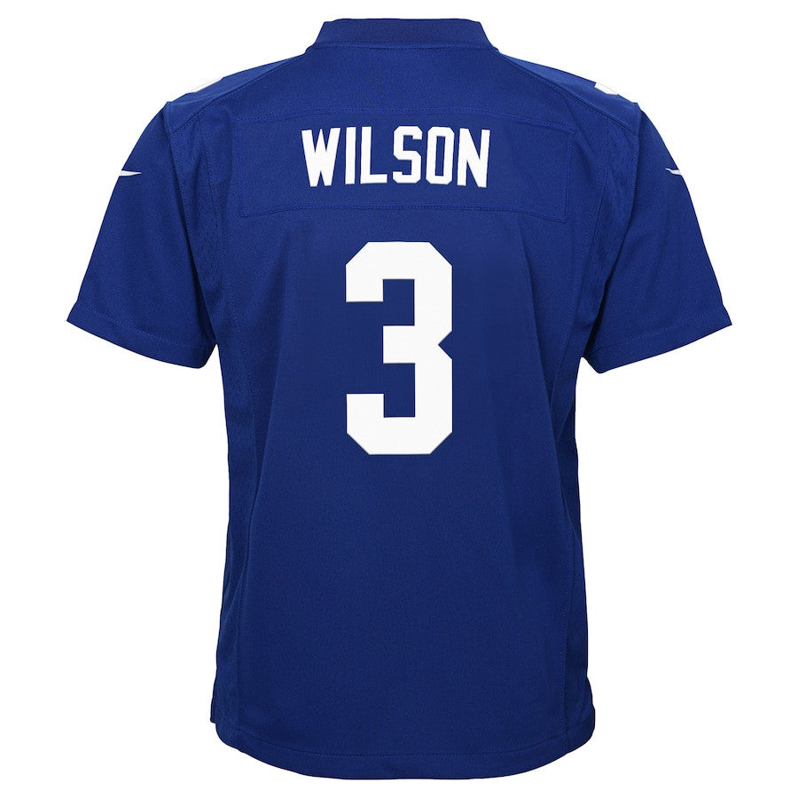 Russell Wilson 3 New York Giants Nike YOUTH Game Jersey - Royal