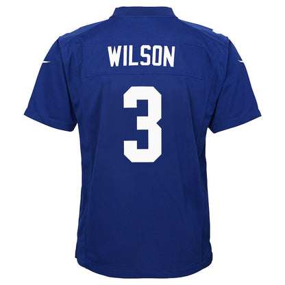 Russell Wilson 3 New York Giants Nike YOUTH Game Jersey - Royal